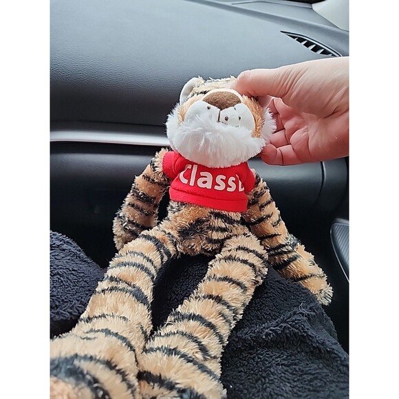 Class B Tiger Plush Striped Wild Cat Soft Doll Floppy Stuffed Animal Toy 15 inch - Picture 7 of 8